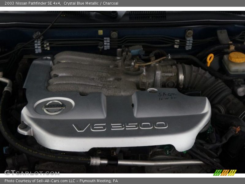 Crystal Blue Metallic / Charcoal 2003 Nissan Pathfinder SE 4x4