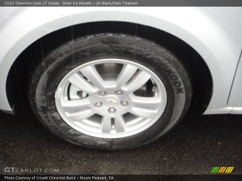 Silver Ice Metallic / Jet Black/Dark Titanium 2015 Chevrolet Sonic LT Sedan