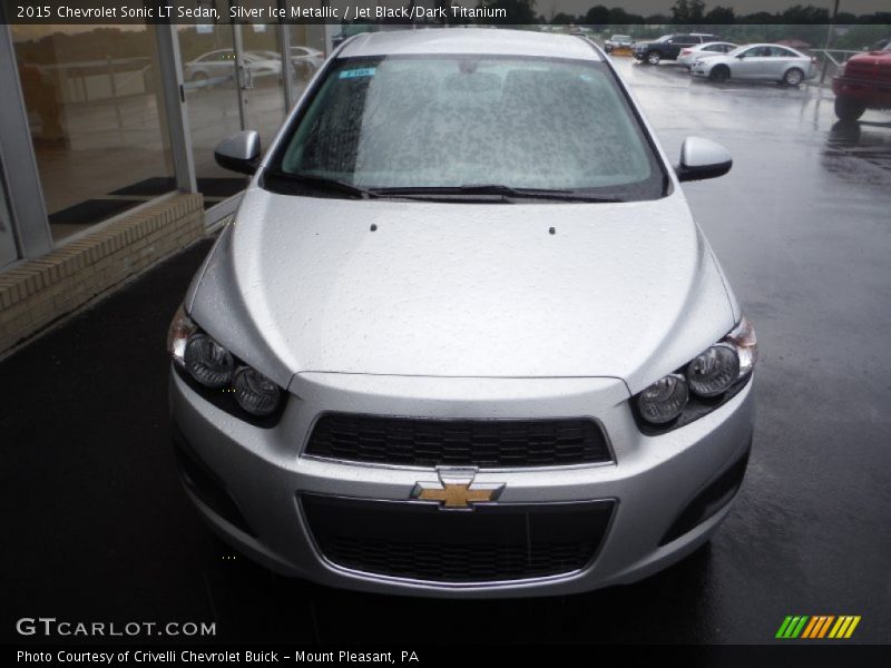 Silver Ice Metallic / Jet Black/Dark Titanium 2015 Chevrolet Sonic LT Sedan