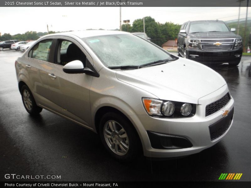 Silver Ice Metallic / Jet Black/Dark Titanium 2015 Chevrolet Sonic LT Sedan