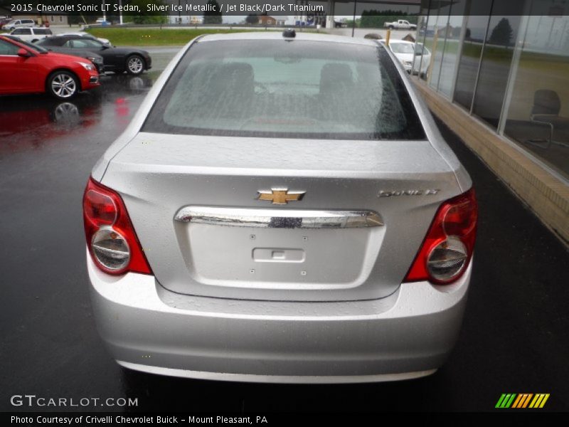 Silver Ice Metallic / Jet Black/Dark Titanium 2015 Chevrolet Sonic LT Sedan