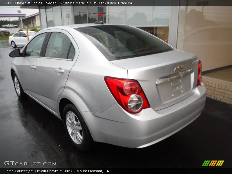 Silver Ice Metallic / Jet Black/Dark Titanium 2015 Chevrolet Sonic LT Sedan