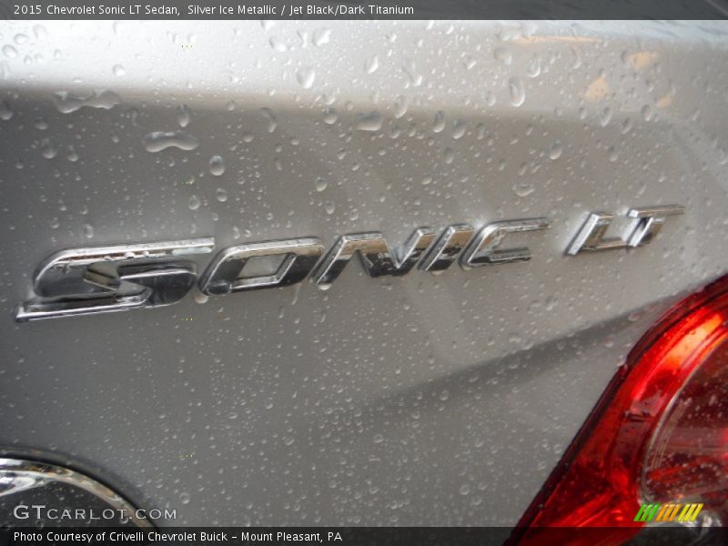 Silver Ice Metallic / Jet Black/Dark Titanium 2015 Chevrolet Sonic LT Sedan
