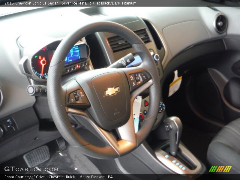 Silver Ice Metallic / Jet Black/Dark Titanium 2015 Chevrolet Sonic LT Sedan