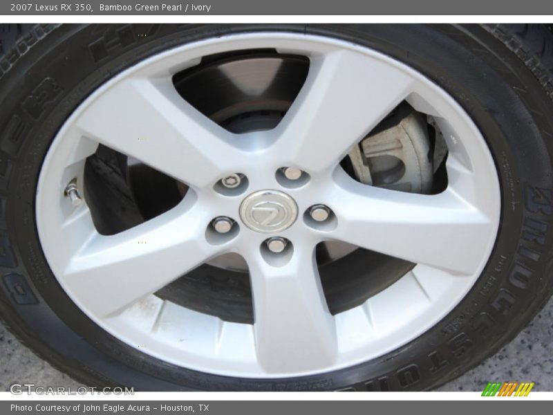 Bamboo Green Pearl / Ivory 2007 Lexus RX 350