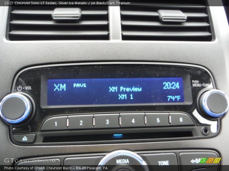 Silver Ice Metallic / Jet Black/Dark Titanium 2015 Chevrolet Sonic LT Sedan