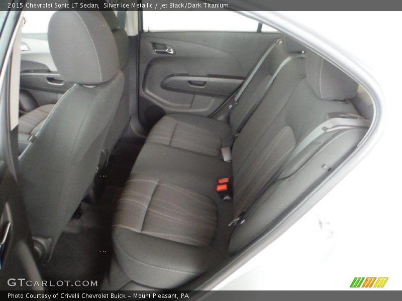 Silver Ice Metallic / Jet Black/Dark Titanium 2015 Chevrolet Sonic LT Sedan
