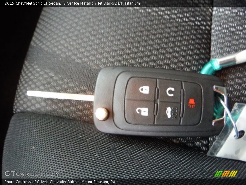 Silver Ice Metallic / Jet Black/Dark Titanium 2015 Chevrolet Sonic LT Sedan