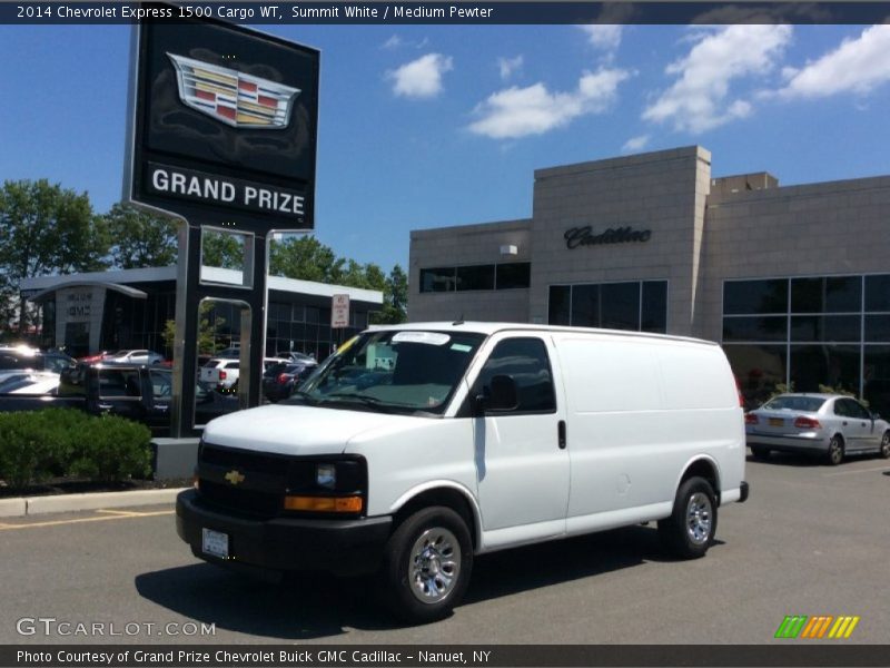 Summit White / Medium Pewter 2014 Chevrolet Express 1500 Cargo WT