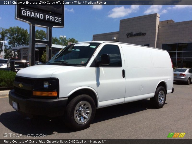 Summit White / Medium Pewter 2014 Chevrolet Express 1500 Cargo WT
