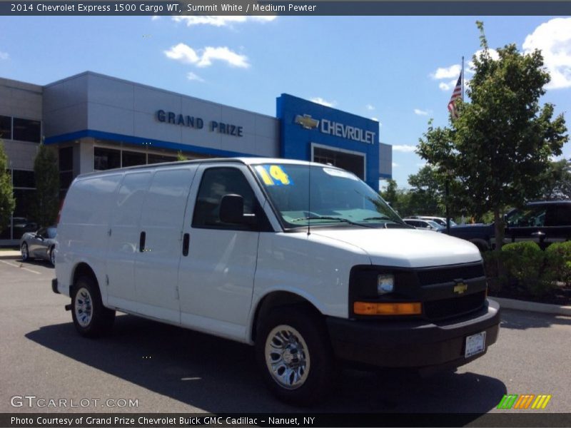 Summit White / Medium Pewter 2014 Chevrolet Express 1500 Cargo WT