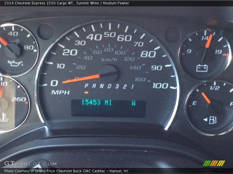 Summit White / Medium Pewter 2014 Chevrolet Express 1500 Cargo WT