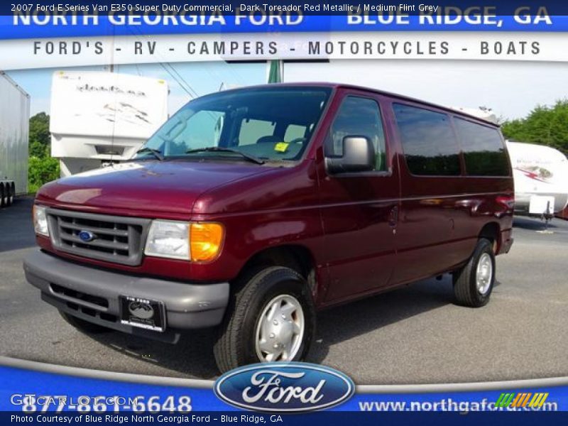 Dark Toreador Red Metallic / Medium Flint Grey 2007 Ford E Series Van E350 Super Duty Commercial