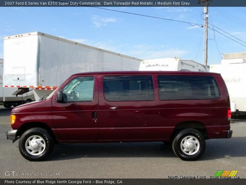 Dark Toreador Red Metallic / Medium Flint Grey 2007 Ford E Series Van E350 Super Duty Commercial