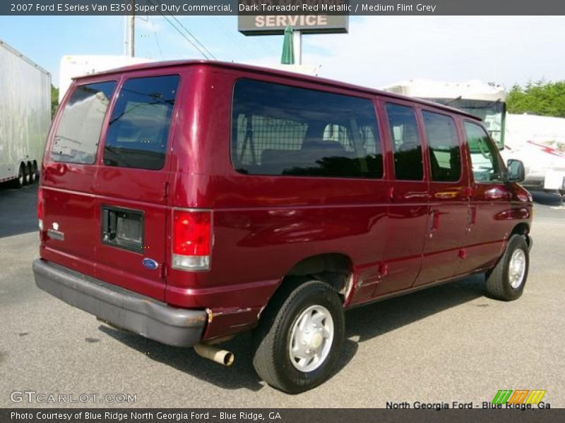 Dark Toreador Red Metallic / Medium Flint Grey 2007 Ford E Series Van E350 Super Duty Commercial