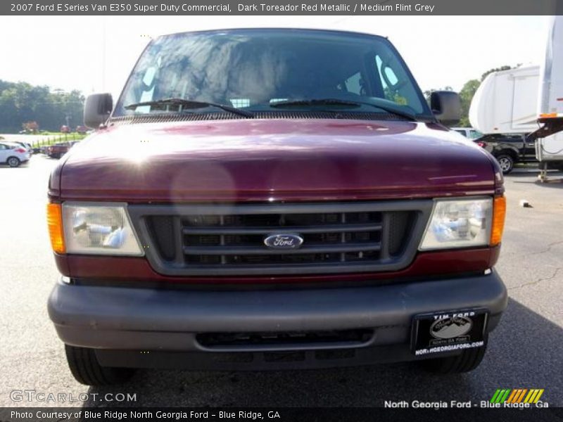 Dark Toreador Red Metallic / Medium Flint Grey 2007 Ford E Series Van E350 Super Duty Commercial