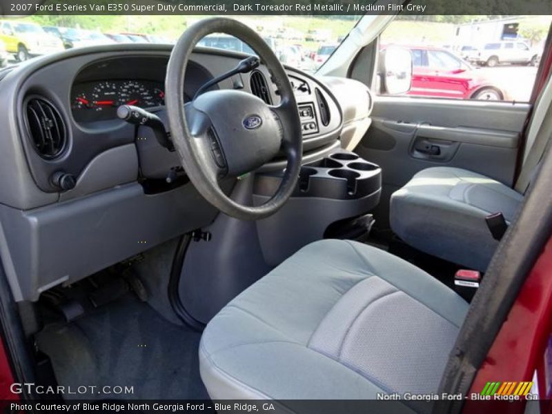 Dark Toreador Red Metallic / Medium Flint Grey 2007 Ford E Series Van E350 Super Duty Commercial