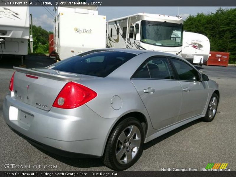 Quicksilver Metallic / Ebony 2010 Pontiac G6 GT Sedan