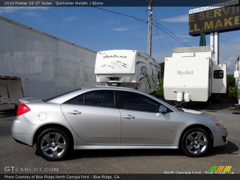 Quicksilver Metallic / Ebony 2010 Pontiac G6 GT Sedan