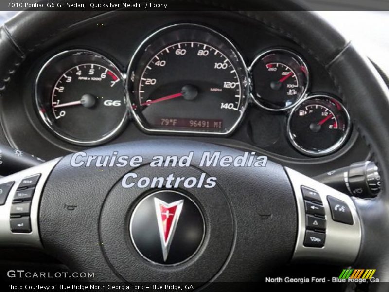 Quicksilver Metallic / Ebony 2010 Pontiac G6 GT Sedan