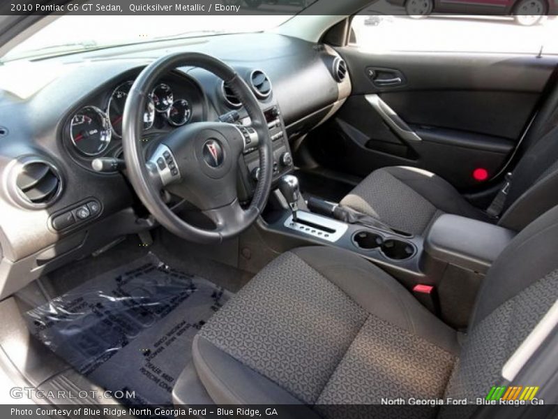 Quicksilver Metallic / Ebony 2010 Pontiac G6 GT Sedan