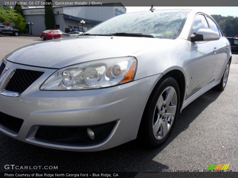 Quicksilver Metallic / Ebony 2010 Pontiac G6 GT Sedan