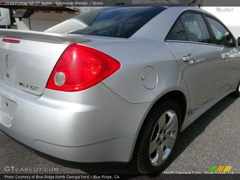 Quicksilver Metallic / Ebony 2010 Pontiac G6 GT Sedan