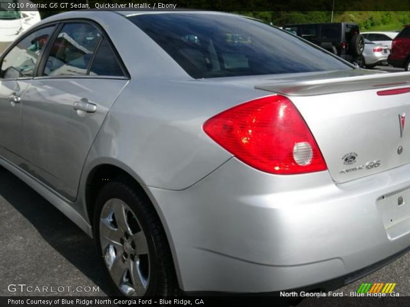 Quicksilver Metallic / Ebony 2010 Pontiac G6 GT Sedan