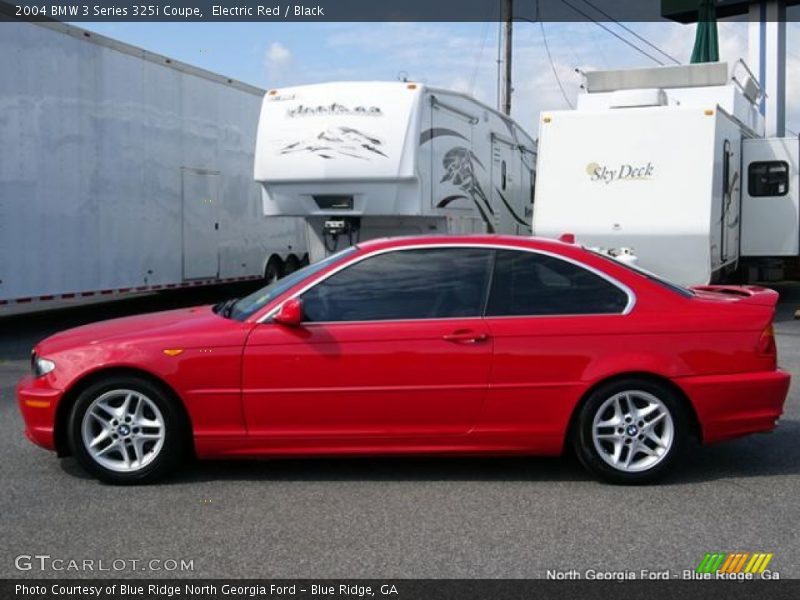 Electric Red / Black 2004 BMW 3 Series 325i Coupe