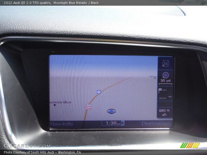 Moonlight Blue Metallic / Black 2012 Audi Q5 2.0 TFSI quattro
