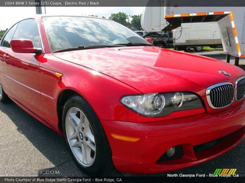 Electric Red / Black 2004 BMW 3 Series 325i Coupe