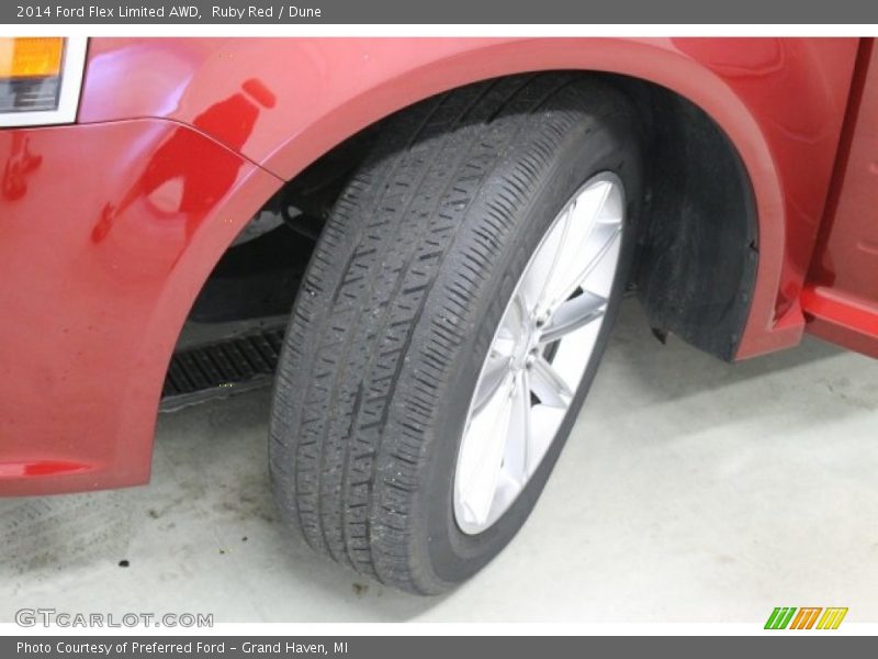 Ruby Red / Dune 2014 Ford Flex Limited AWD