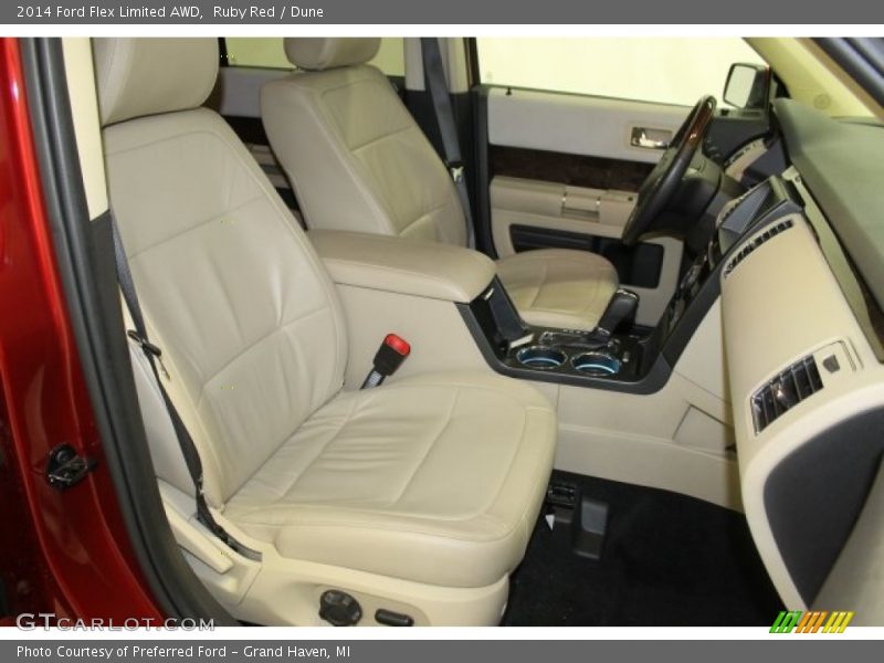 Ruby Red / Dune 2014 Ford Flex Limited AWD