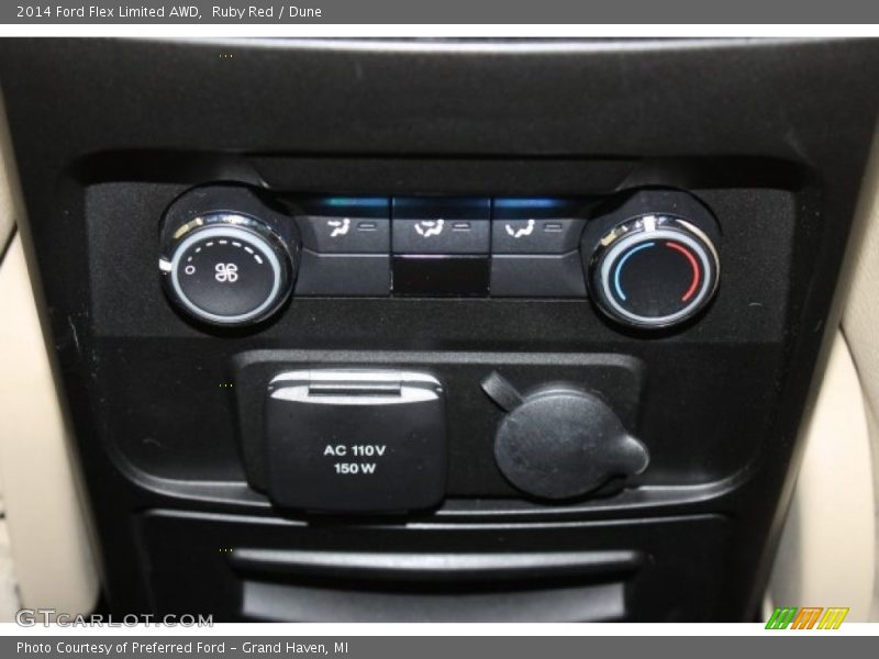 Ruby Red / Dune 2014 Ford Flex Limited AWD