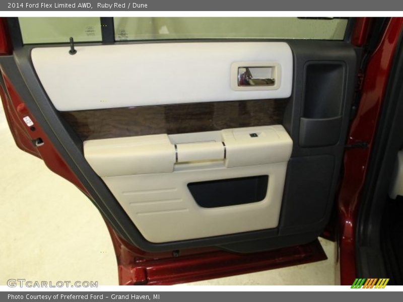 Ruby Red / Dune 2014 Ford Flex Limited AWD