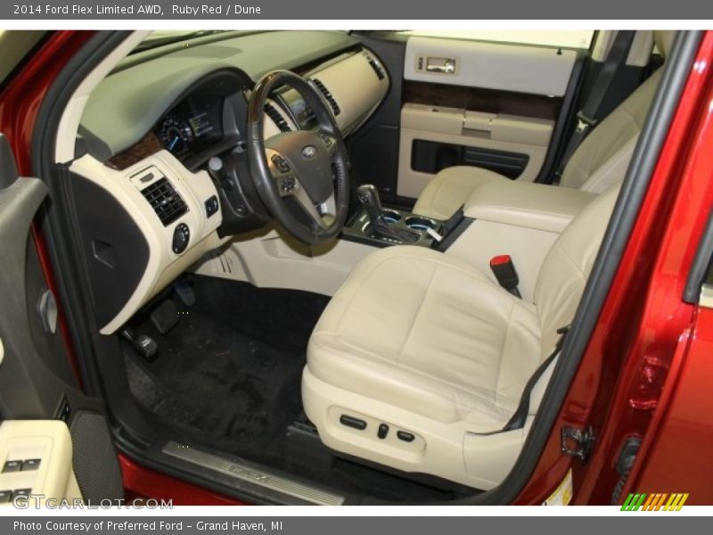 Ruby Red / Dune 2014 Ford Flex Limited AWD