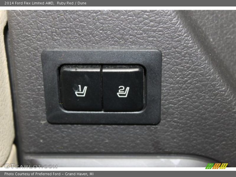 Ruby Red / Dune 2014 Ford Flex Limited AWD
