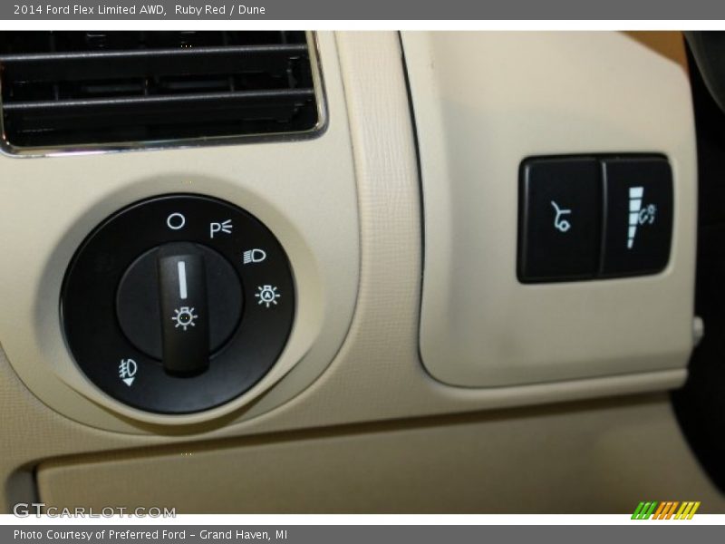 Ruby Red / Dune 2014 Ford Flex Limited AWD