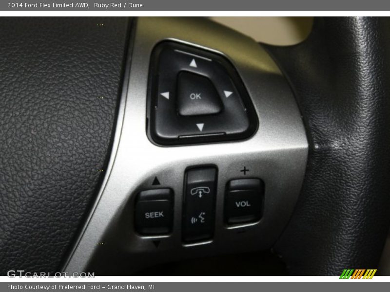 Ruby Red / Dune 2014 Ford Flex Limited AWD