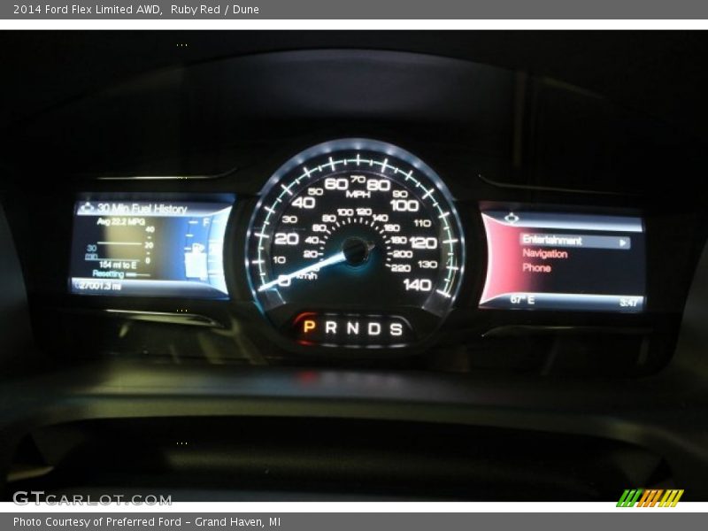 Ruby Red / Dune 2014 Ford Flex Limited AWD