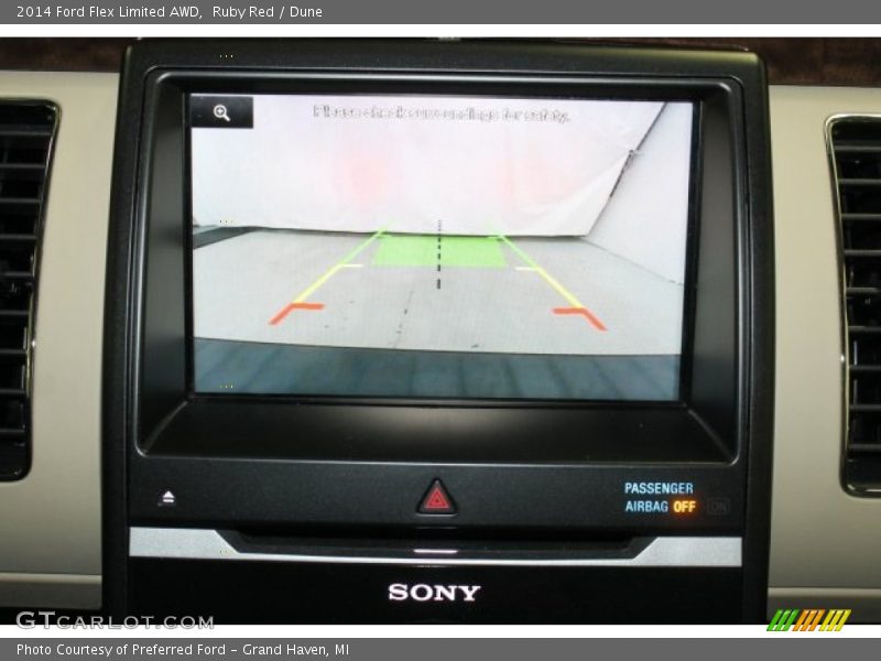 Ruby Red / Dune 2014 Ford Flex Limited AWD