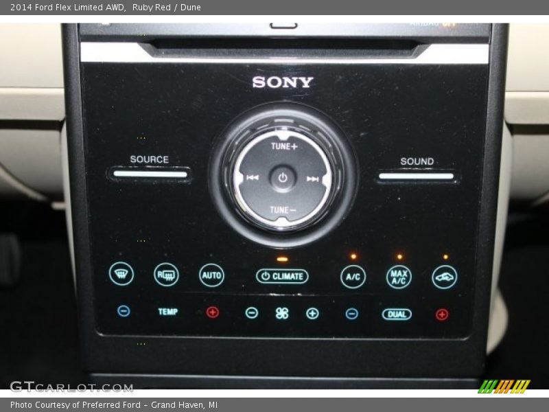 Ruby Red / Dune 2014 Ford Flex Limited AWD