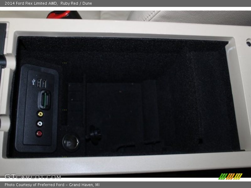 Ruby Red / Dune 2014 Ford Flex Limited AWD