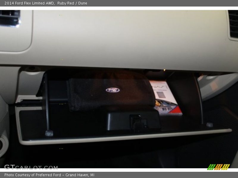 Ruby Red / Dune 2014 Ford Flex Limited AWD
