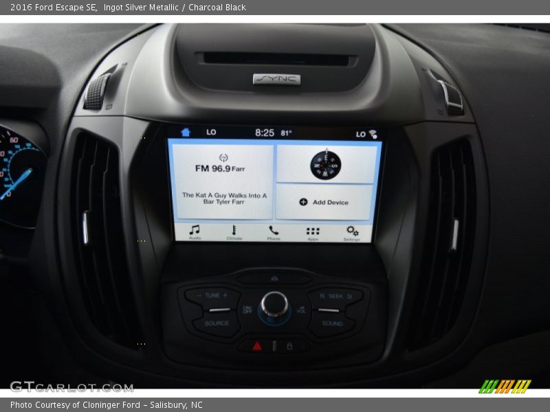 Controls of 2016 Escape SE