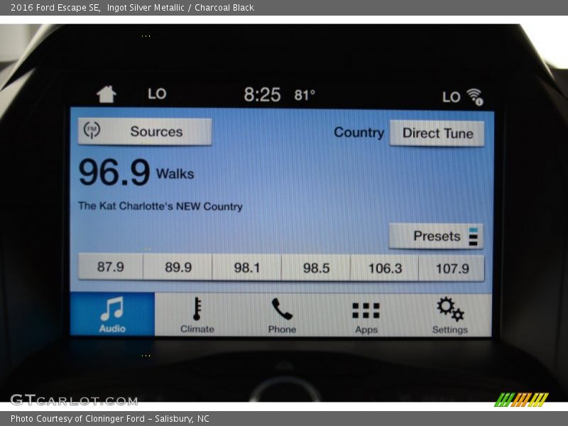 Audio System of 2016 Escape SE