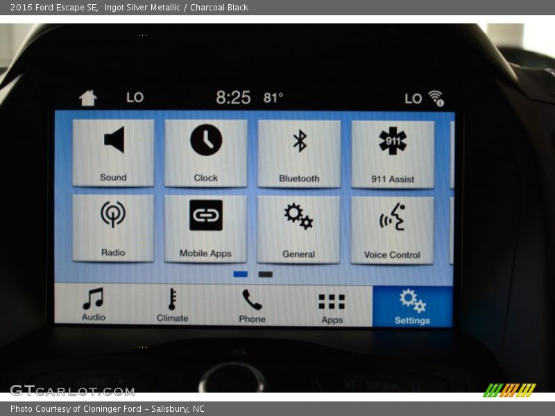 Controls of 2016 Escape SE