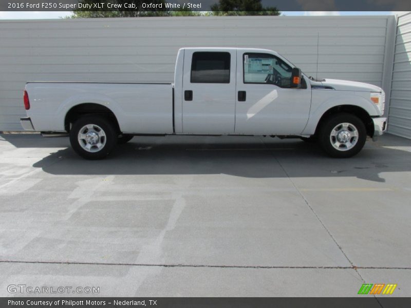 Oxford White / Steel 2016 Ford F250 Super Duty XLT Crew Cab