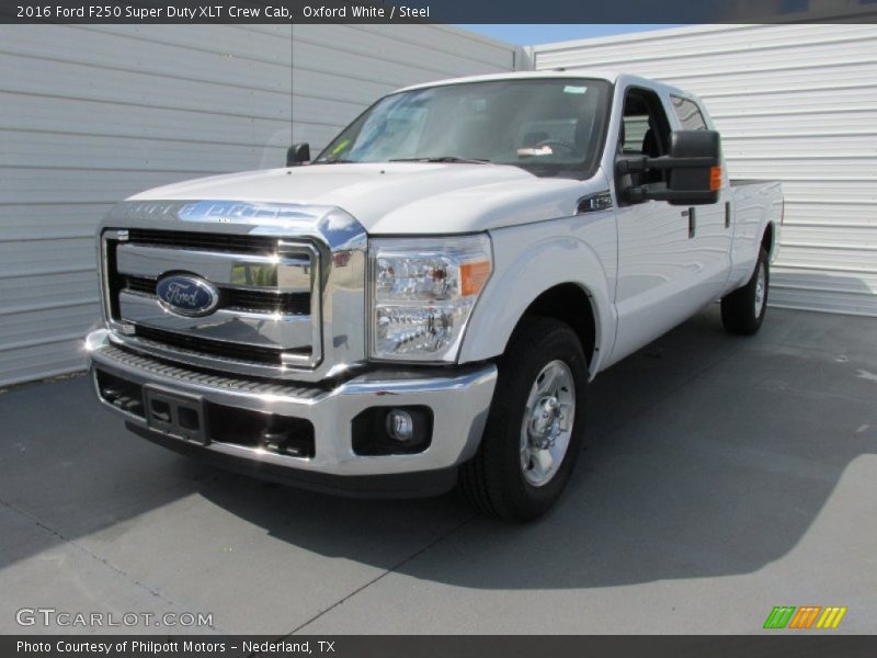 Oxford White / Steel 2016 Ford F250 Super Duty XLT Crew Cab