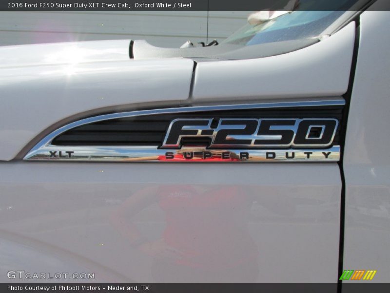 Oxford White / Steel 2016 Ford F250 Super Duty XLT Crew Cab